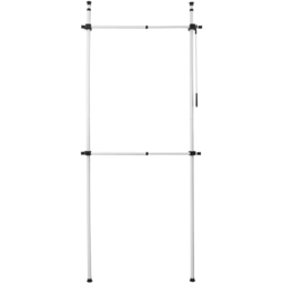House of Home 2 Tier Telescopic Hanging Rail Adjustable Wardrobe
