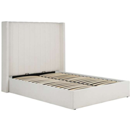 Birlea Maisey White King Size Linen End Lift Ottoman Bed - thumbnail 2
