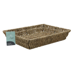 JVL Seagrass Rectangular Storage Tray 6 Pack - thumbnail 3