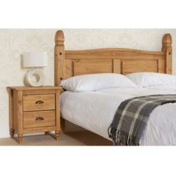 Corona Natural Wax Double Wooden High End Bed Frame - thumbnail 3