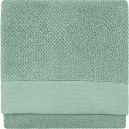 furn. Textured Cotton Smoke Green Bath Sheet