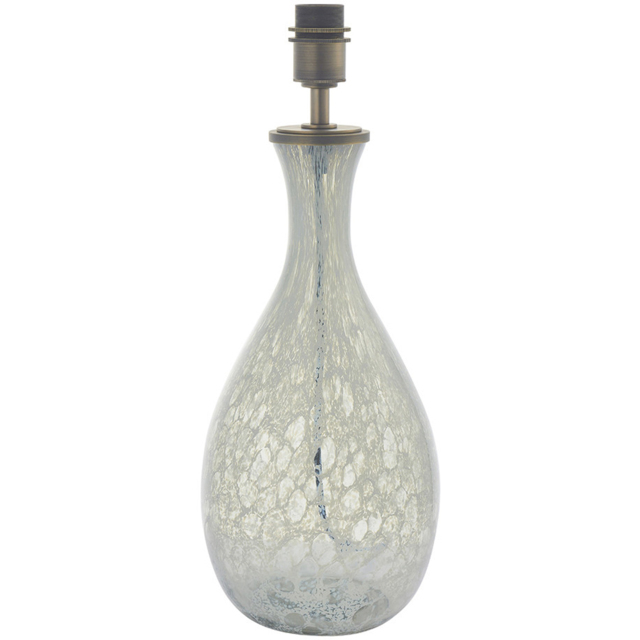 Merano Ortisei Artisan Glass and Brushed Bronze Plate Table Lamp - image 1
