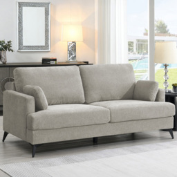 Manhattan Grey 3 Seater Sofa - thumbnail 1