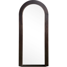 Evie 180 x 80cm Brown Ridged Arch Lean To Mirror - thumbnail 1