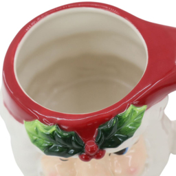 Winking Santa Mug Red and White - thumbnail 2