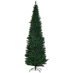 StarBright Green Slim Pencil Artificial Christmas Tree 8ft