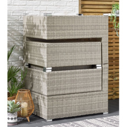 Outdoor Essentials Avalon Natural 4 Seater Rattan Garden Lounge Set - thumbnail 4