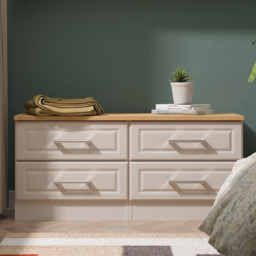 Crowndale Kent Kashmir Ash and Modern Oak 4 Drawer Bed Box Ready Assembled - thumbnail 1