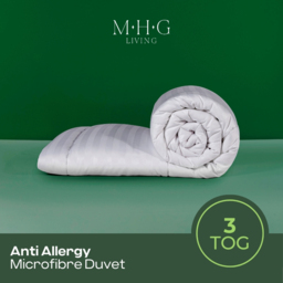 MHG Living White Super King Size Lightweight Summer Hollowfibre Duvet 3 Tog - thumbnail 2