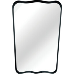 Organic Deep Framed Mirror Black - thumbnail 1