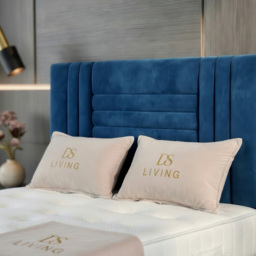 DS Living Orion Blue King Size Plush Ottoman Bed - thumbnail 3