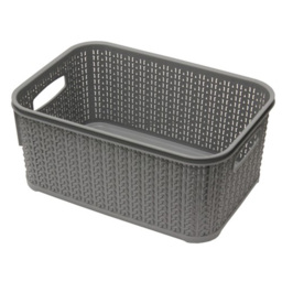 JVL Loop 6L Grey Storage Basket - thumbnail 4