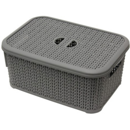 JVL Loop 6L Grey Storage Basket