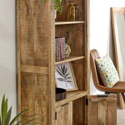 Brooklyn Surrey 2 Door 3 Shelf Solid Wood Bookcase - thumbnail 4