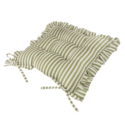 Wylder Millie Ruffle Green Seat Pad 40 x 40cm 2 Pack - thumbnail 4