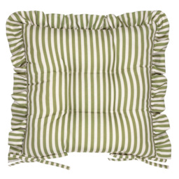 Wylder Millie Ruffle Green Seat Pad 40 x 40cm 2 Pack - thumbnail 3
