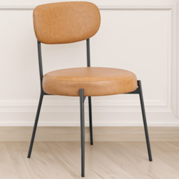 Smith Set of 2 Caramel Dining Chair - thumbnail 1