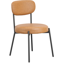 Smith Set of 2 Caramel Dining Chair - thumbnail 2