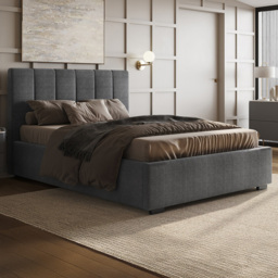 Flair Waltz Grey King Size Ottoman Bed