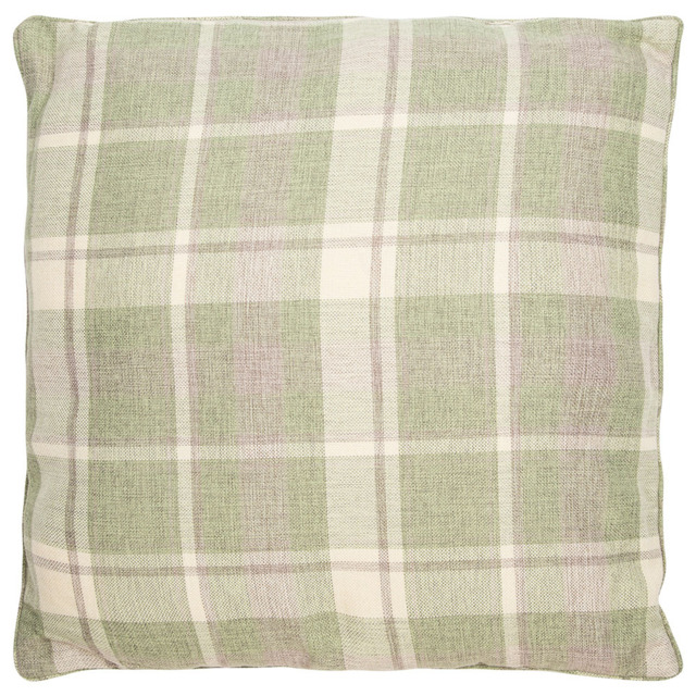 Divante Highbury Check Green Cushion 60cm