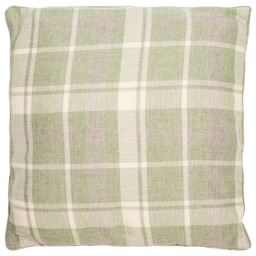Divante Highbury Check Green Cushion 60cm
