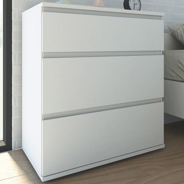 Florence Nova 3 Drawer White Chest of Drawers - image 1