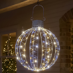 Xmas Haus 80 White and 80 Warm White Micro LED Christmas Ball Light 40cm - thumbnail 1