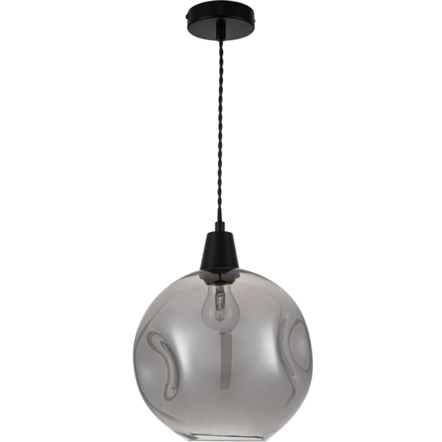 Cosylyte Millfield Smoky Dimple Glass Pendant Light - image 1