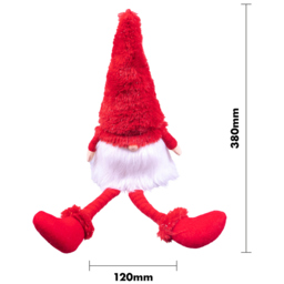 St Helens Long Legged Red Gonk Christmas Decoration 38cm - thumbnail 4