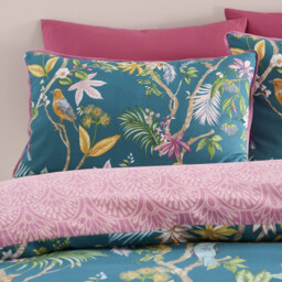 Botanical Multicolour Double Bird Duvet Set - thumbnail 3