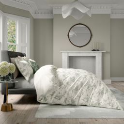 V&A Garden of Love Green Single Duvet Set - thumbnail 1