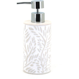 Beige Gentle Leaf Soap Dispenser