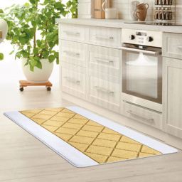 Smart Living Carmela Ochre Non-Slip Mat with Gel Backing 80 x 150cm - thumbnail 3