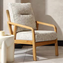 Desser Dubai Light Oak Natural Rattan Farrow Armchair
