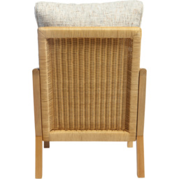 Desser Dubai Light Oak Natural Rattan Farrow Armchair - thumbnail 4