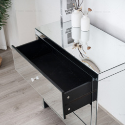 Comfy Living 3 Drawer Mirrored Chest of Drawers - thumbnail 2