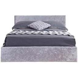 Berlin King Size Steel Crushed Velvet Ottoman Bed - thumbnail 3