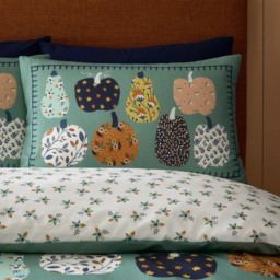 Pumpkin Patch Duvet Set Green Double - thumbnail 4