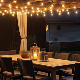 Eagle Connect Warm White LED Black Cable String Light 35m - thumbnail 4