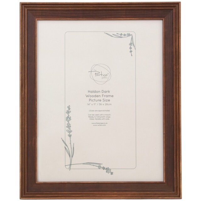 The Port. Co Gallery Haldon Brown Wooden Photo Frame 14 x 11 inch - image 1