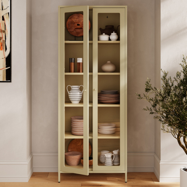LPD Home Mase Matte Beige 2 Door Cabinet - image 1