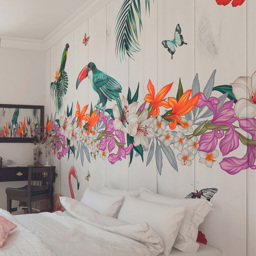 Origin Murals Birds Of Paradise Multicolour Wall Mural