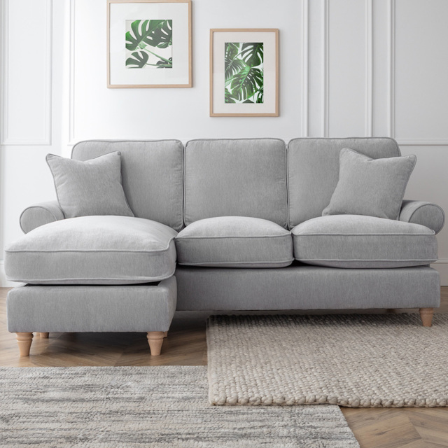 The Victoria 3 Seater Ice Left Hand Chaise Sofa - image 1