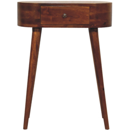 Artisan Furniture Mini Albion Chestnut Single Drawer Mango Wood Console Table - thumbnail 2