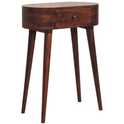 Artisan Furniture Mini Albion Chestnut Single Drawer Mango Wood Console Table - thumbnail 4