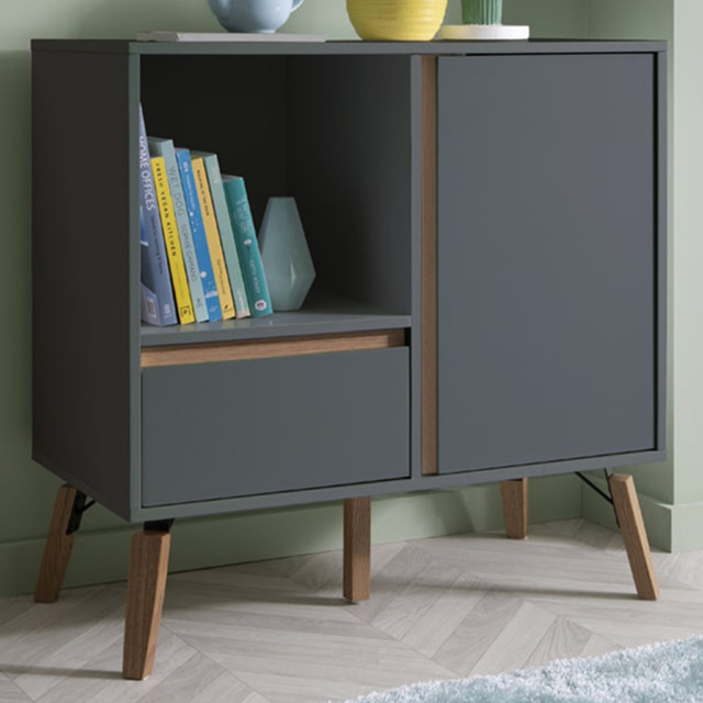 Noa and Nani Otto Single Drawer Single Shelf Grey Sideboard - image 1