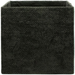 Homebase Patterned Black Cube Storage Insert 4 Pack - thumbnail 3