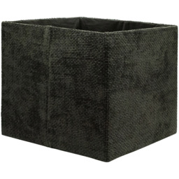 Homebase Patterned Black Cube Storage Insert 4 Pack - thumbnail 4
