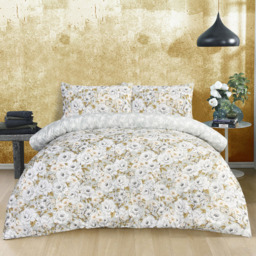 Smart Living Green King Size Elegant Blooms Duvet Set - thumbnail 1