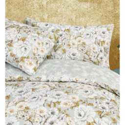 Smart Living Green King Size Elegant Blooms Duvet Set - thumbnail 4